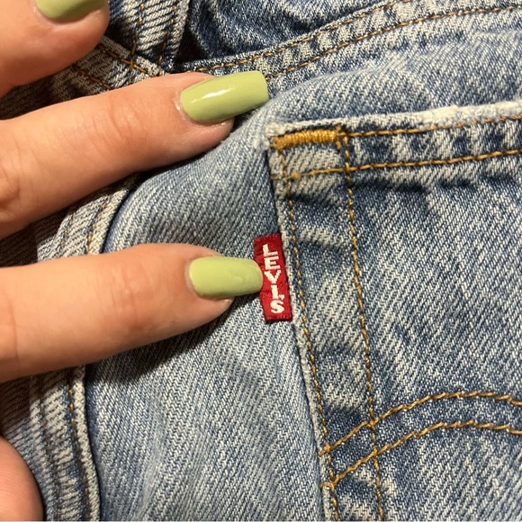 Levi's Premium Big E High Waist Wedgie Straight Leg Jeans Size 28 Relaxed - Picture 8 of 9